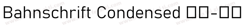 Bahnschrift Condensed 加粗字体转换